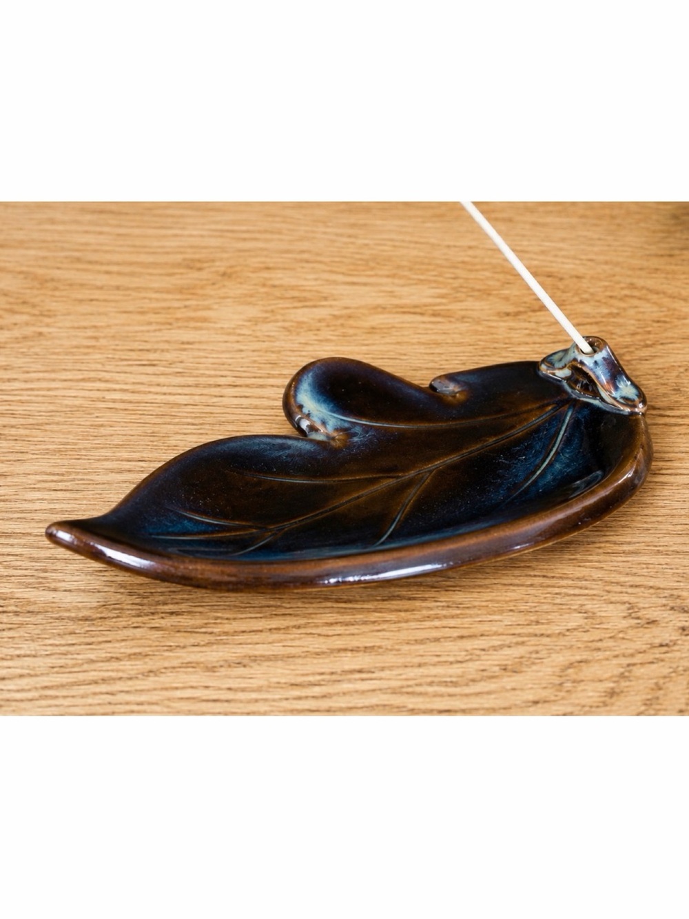 (NIB) SHOYEIDO • Autumn Leaves Natural Incense + Ceramic Leaf Holder Gift Set